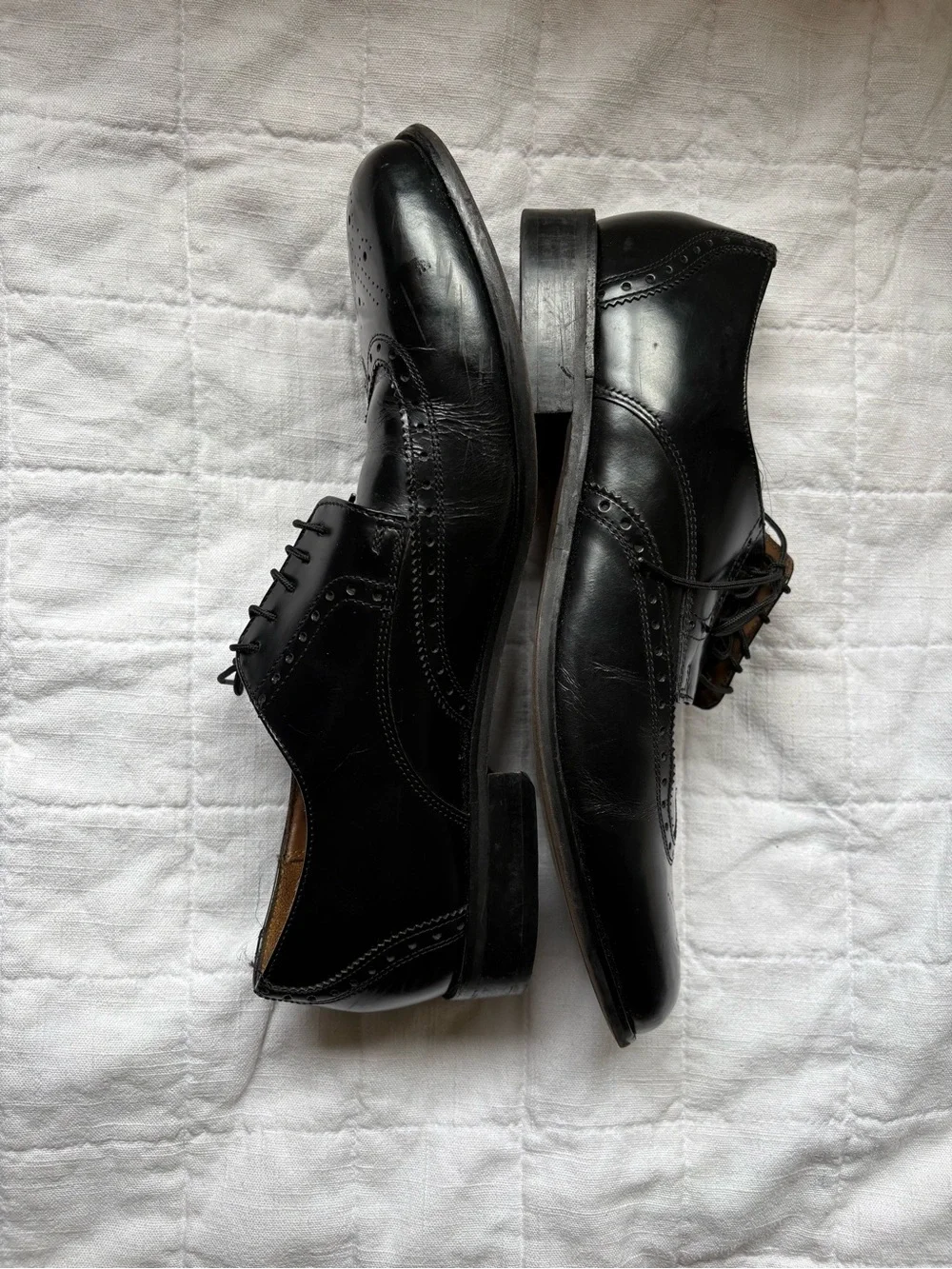 Florsheim Brookside Classic Men's Black Leather Wingtip Oxfords 13